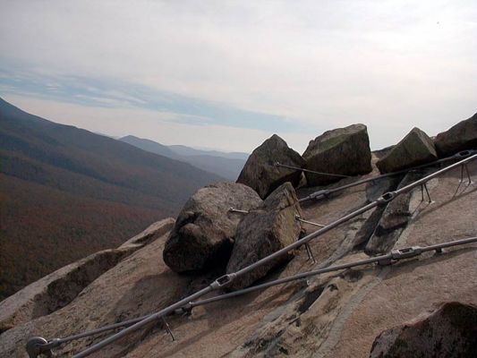 The Old Man of the Mountain
The Old Man of the Mountain proir to lobotomization: turnbuckles holding fast....
Keywords: franconia notch old man mountain new hampshire